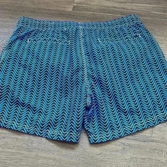 🔥LE Shark🔥 | Blue chevron  swim shorts / trunks - Picture 14 of 15